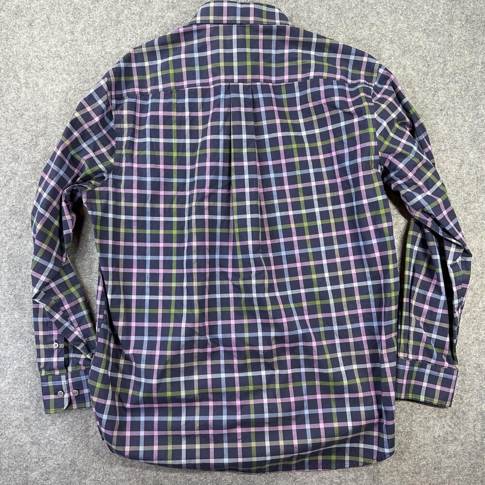 Jos A Bank Traveler Shirt Mens Large Multicolor Plaid Slim Fit Long Sleeve - Picture 8 of 8